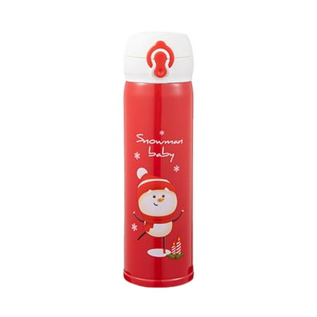 

KEUSN Christmas Gift Cartoon Bouncing Couple Stainless Steel Student Water Cup