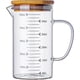 thumbnail image 1 of Jarra medidora de vidrio, Kitchen Lab, transparente, fácil de leer, apta para microondas, cocina con precisión, mango ergonómico, 500 ml, 1 of 5