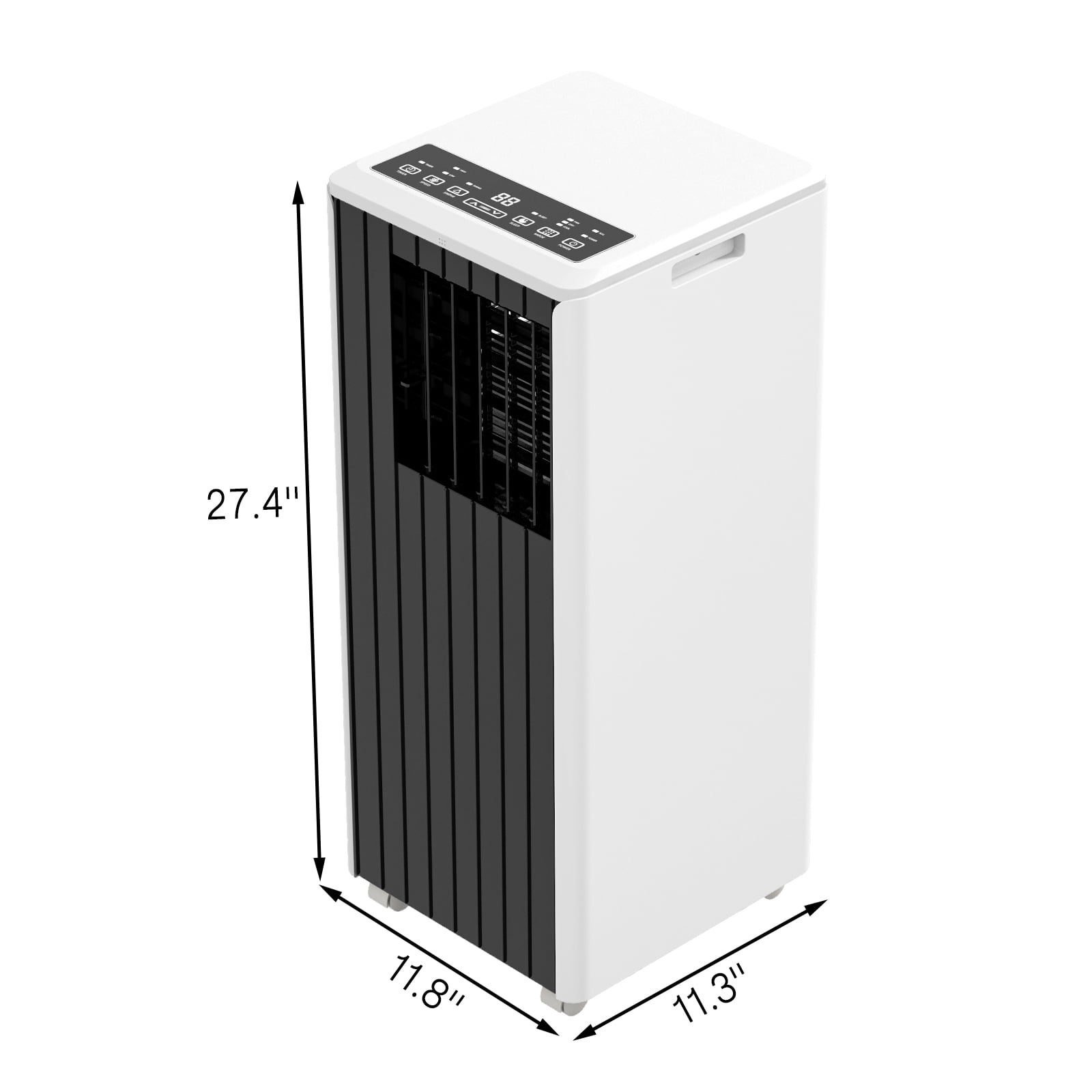 Portable Air Conditioner 8000 BTU, 3-in-1 Compact AC Unit with Cooling, Dehumidifier & Fan, Quiet Operation with 24H Timer, Remote Control & Window Kit for Rooms up to 350 Sq.Ft.