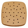 thumbnail image 2 of Lipstore 100 Pieces Parchment Papers Brown Non Stick Air Fryer Parchment Paper Filter 20.5cmx20.5cm, 2 of 8