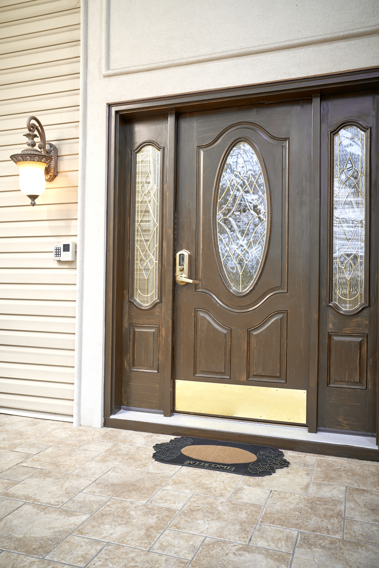 Superio Non-Slip Welcome Doormat for Entry, Indoor Outdoor, Heavy Duty, Waterproof, Easy Clean, Low-Profile Mats for Entry, Garage, Patio, High Traffic Areas, Natural Coir, 18"x30" (Spring Doormat)
