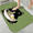 Black Cat Eating, variant on 1pc Durable Decorative Bathroom Anti-Slip Foam Carpet, Black Cat Eating Thickened Flannel Mat Decor, Machine Washable, Suitable for Bathroom, Bedroom, Living Room, Kitchens Entrance,16x24 inches