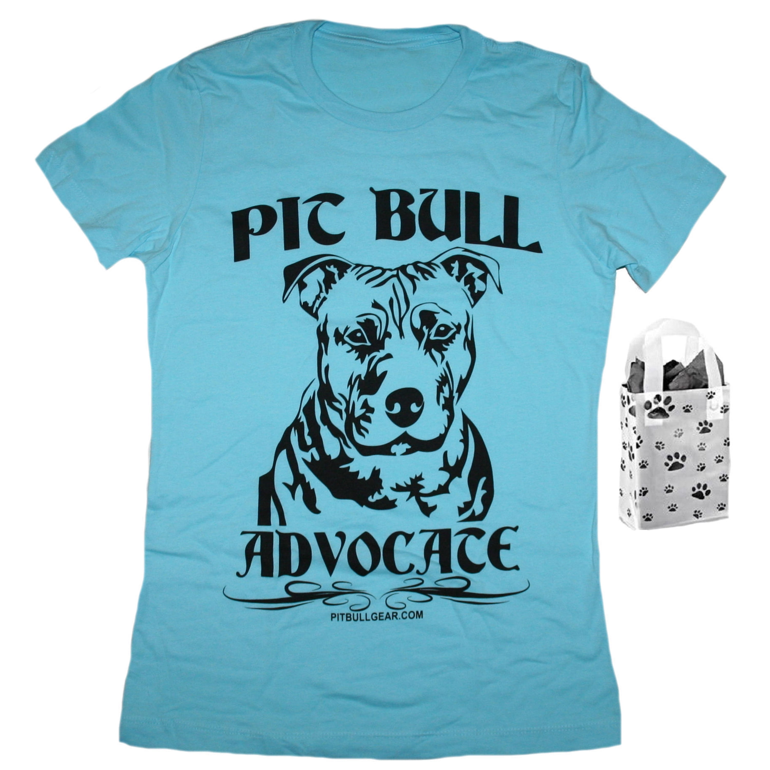 Pit Bull Advocate Womens Fitted Shirt & Bag Multipack Gift, Pitbull