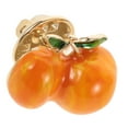 thumbnail image 3 of GOOHOCHY Peach Lapel Pin Peal Brooch Pin Fruit Shaped Lapel Pin Enamel Brooch Pin, 3 of 8