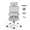 Light Gray, variant on SIHOO B100 Se Office Chair, Executive Chair with Cotton Seat, Dual-Back Ergonomic Chair, 2D Adjustable Headrest & Flip Link Armrest, Comfort Mesh Chair for Home Office & Gaming, 265lbs, Gray