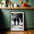 thumbnail image 6 of Blurred Sentinels - Athens Greece Photography Silhouette Abstract Black and White Forest Nature Black Framed Wall Art Print 6 x 8 inches, 6 of 9