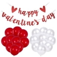 thumbnail image 6 of UDIYO Romantic Balloons Decorative Flag Valentines Party Paper Banner Hanging Ornament, 6 of 7