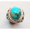 thumbnail image 3 of Arizona Turquoise Ring, Silver Jewelry, 925 Silver Ring, Father's Day, AAA Natural Turquoise, December Birthstone Ring, Heavy Mens Ring, Spiritual Healing Gemstone, Christmas, Tiny Mens Ring, 3 of 6