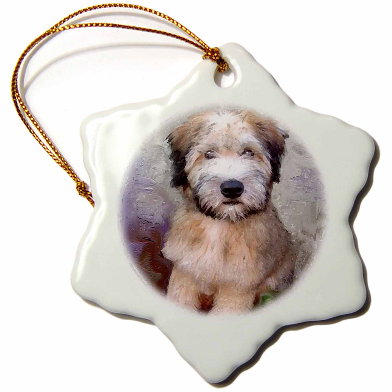 3dRose Soft Coated Wheaten Terrier - Snowflake Ornament, 3-inch ...