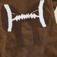 thumbnail image 6 of mgoYE Baby Girl Summer Clothes Newborn Outfit Football Season Ruffle Romper Infant Baby Dress Bow Headband Solid Cute Outfits Girls(Coffee,0-3 Months), 6 of 8