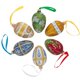thumbnail image 3 of Adorno Navideño De Huevo De Cristal Blanco Con Gotas Perladas, 4 Pulgadas, 3 of 5