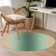 thumbnail image 4 of Round Rugs 3.3Ft, Sage Green Yellow Ombre Round Area Rug Washable Indoor Throw Carpet, Farmhouse Modern Gradient Art Soft Non Slip Circle Rug for Laundry Room Patio Home Decor Aesthetic, 4 of 8