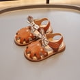 thumbnail image 2 of MIASHUI Sandales pour Filles, Été, Imprimé Floral Mignon, Nœud, Plage, Marron, 3-3.5 Ans, 2 of 7