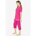 thumbnail image 3 of Dreams & Co. Plus Size Knit Capri Sleep Set, 3 of 4