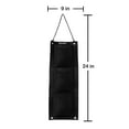 thumbnail image 3 of Eco-Fabric 3 Pocket Vertical Hanging Garden Grow Bag - Breathable Non-Woven Vertical Planter, 3 of 5