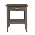 thumbnail image 3 of Leick Furniture Laurent 24"H End Table with Drawer and Display Shelf in Gray, 3 of 8