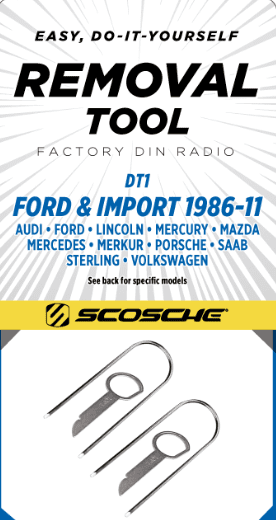 SCOSCHE DT1 DIN Radio Removal Tool 