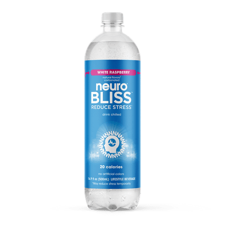 neuroBLISS, Raspberry, Stress Reducing Beverage; 16.9 Fl Oz (Pack of 12)