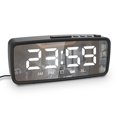 thumbnail image 1 of 5.1‘‘ Digital     Mirror    3 Levels Dimmer    with Sleep Timer  Adjustable   Dark Mode   with Snooze  1224H  Clocks for Bedroom Bedside Desk, 1 of 7