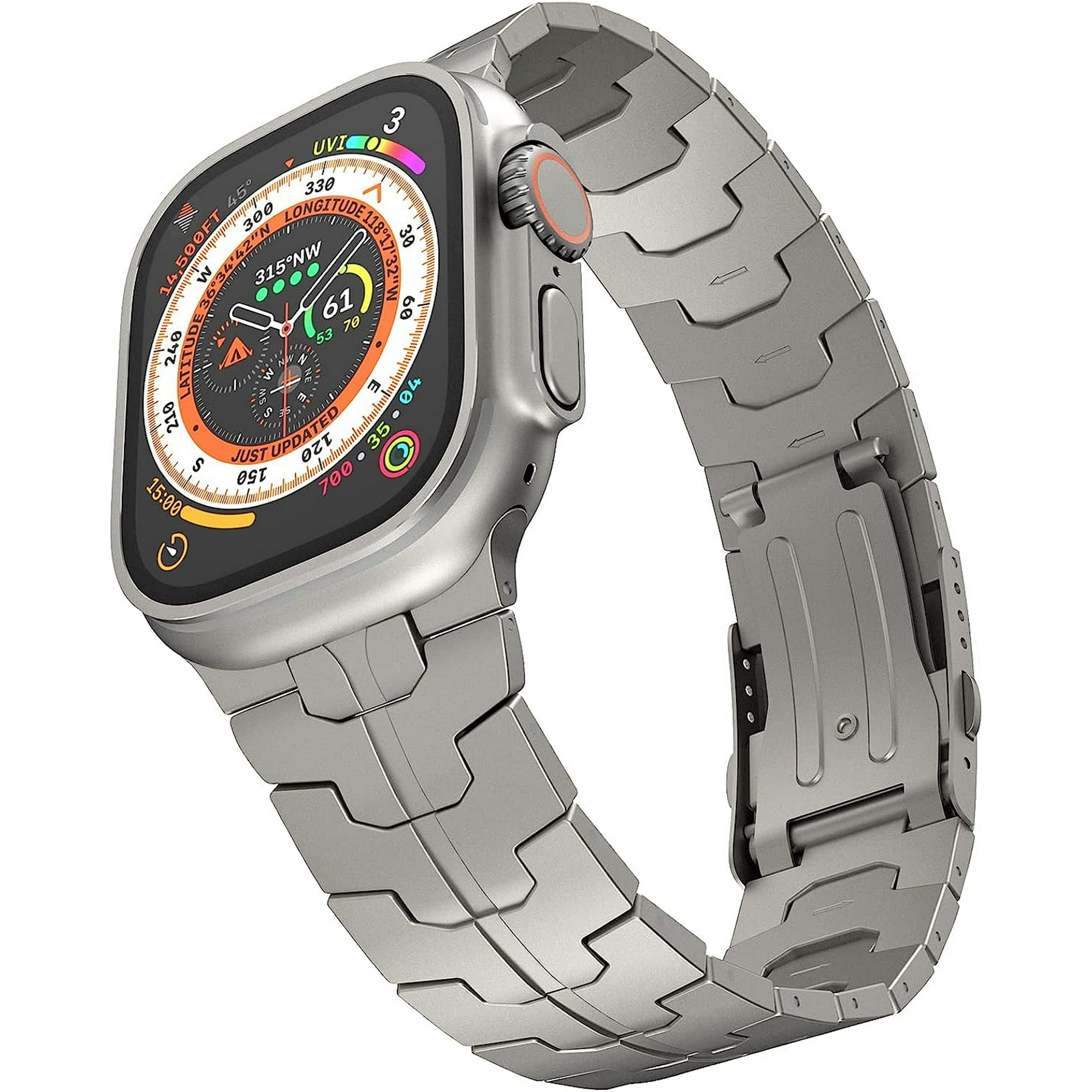 L Band Compatible with Apple Watch Ultra Titanium Band 49mm for iWatch Ultra Titanium Color Walmart