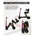 thumbnail image 3 of 15 Miles Long Range 4 Wheels Mobility Scooter for Adults&Seniors-Lightweight Fully Automatic Folding Scooter, 46lbs with 350W Powered Electric Wheelchair,Lithium Battery, Airline-Approved,Pink, 3 of 7
