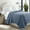 Blue, variant on 100% Cotton Blanket King Size Sage Soft Lightweight Breathable 108 x 90 inches