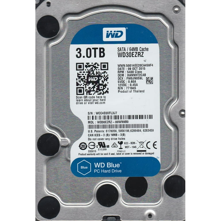 Western Digital 3TB 2台 WD HDD WD30EZRZ WD30EZRZ-00WN9B0, DCM HANNHT2CAB, Western Digital 3TB SATA 3.5