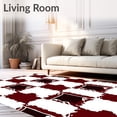thumbnail image 2 of ODIKA 4'x6' Machine Washable Non-Slip Area Rug, Cabin Porch Greeting Surface Frontier Aesthetic High Traffic Rug with Pad, Red, 732373, 2 of 8