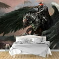 thumbnail image 2 of IDEA4WALL 6pcs Dark Evil Dragon Peel and Stick Wallpaper Removable Wall Murals Large Wall Stickers for Home Decoration, 100"x24", 2 of 5