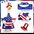 thumbnail image 2 of Independence Day Porch Goose Outfit 23 Inch Lawn Statue Summer Spring Courtyard Costume Multicolor Outdoor Garden Patio Yard Holiday Decor USA Flag Style 1PC, 2 of 7