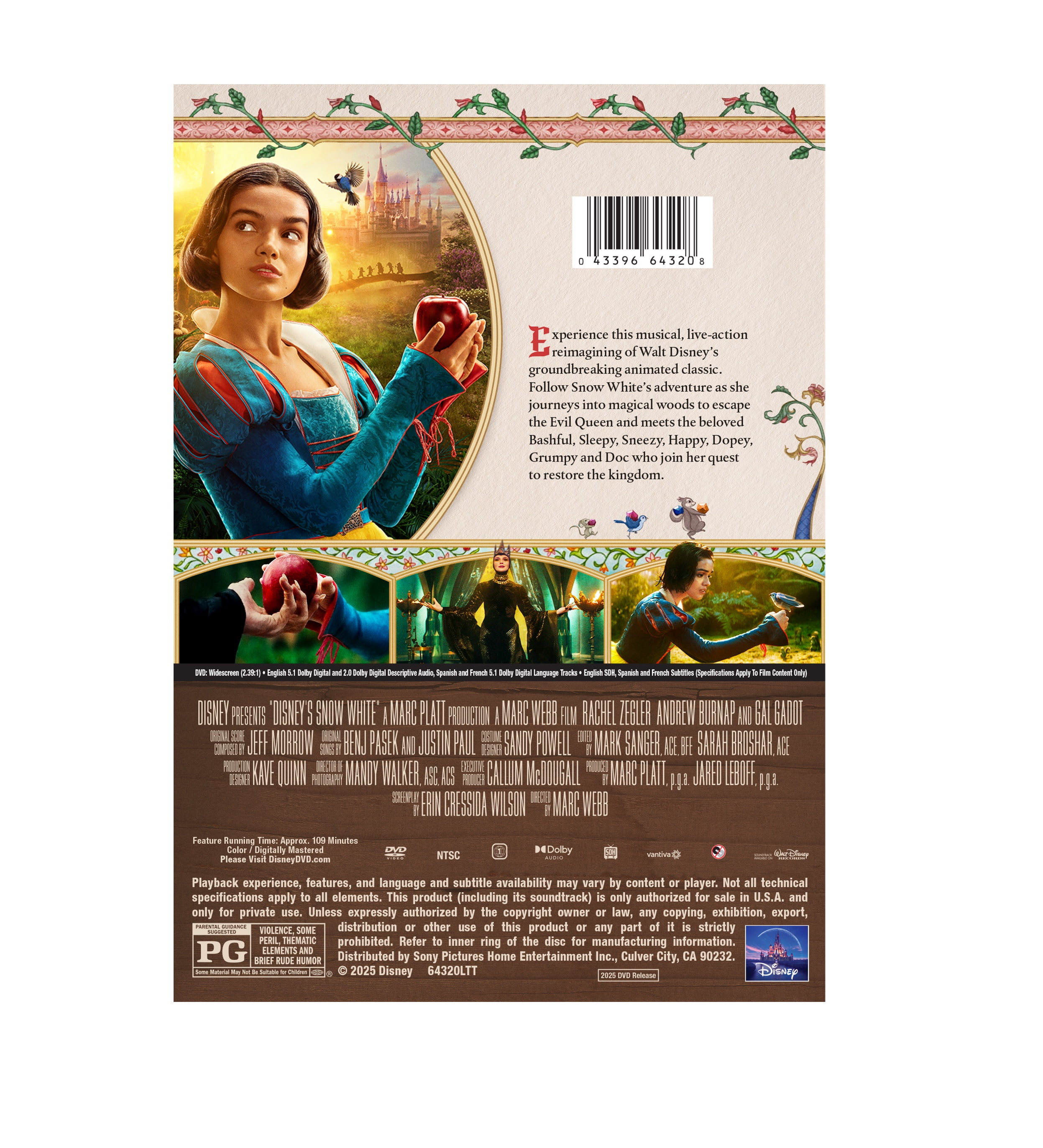 Snow White (DVD) Disney Adventure - Walmart.com