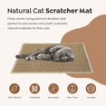 thumbnail image 2 of Alfombrilla rascadora premium para gatos  61 x 41 cm, 100% sisal de fibra natural con borde de yute, ultrarresistente, sirve como rascador, felpudo y alfombra, protege muebles y a, 2 of 7