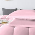 thumbnail image 4 of D.N.G. BEDDINGS 1 Piece Luxury Straight Line Pattern Comforter, Premium Super Soft, 800 Thread Count, 100% Egyptian Cotton, Twin/Twin XL Size Light Pink Solid Color, 4 of 6