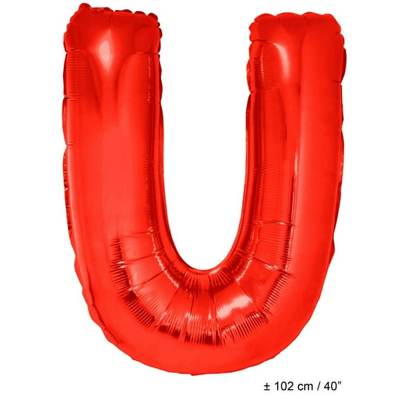 Balloon-Foil-Letter U-40"-Red