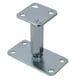 thumbnail image 1 of Soporte de Base elevada ajustable para poste, soporte de pérgola de altura ajustable de alta resistencia de hierro para tubería de toldo, terraza, 1 of 8
