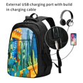 thumbnail image 2 of Daiia Bright Paper Cactus Scene Pattern USB Charging Backpack for Men and Women, Anti-Theft Backpack,Travel Backpack,School Backpack,College Backpack,Laptop Backpack, 2 of 7