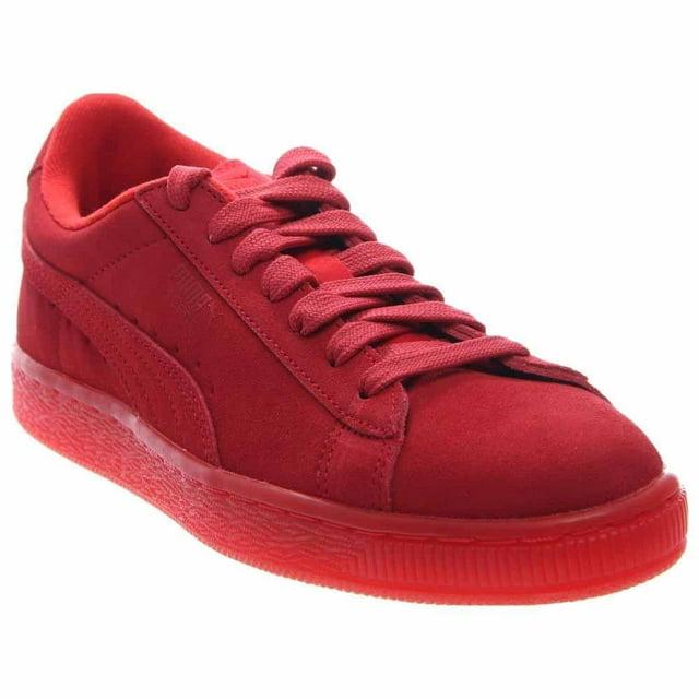 puma classic iced jr.   round toe suede  sneakers