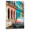 thumbnail image 2 of iCanvas  "Colorful Buildings and Red Tax" by P. Hugonnard Canvas Print, 2 of 4