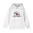 thumbnail image 4 of Odeerbi Toddler Boys Hoodies Fall Winter Pullover Hooded Sweatshirts 4-14 Years Children's American Football Printed Long Sleeve Top Sweatshirt Toddler Clothes White, 4 of 5