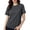 Dark Gray, variant on NMMUED Gym Shirts for Women Mesh Cooling Ice Silk Tops Short Sleeve Quick Dry Athletic Workout Activewear Crew Neck Breathable Yoga Running Basic Tees Summer Apparel Light Gray XXL