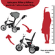 thumbnail image 2 of Carriola tipo Triciclo para Niños JOYKOO Reclinable Giratorio 360 Sonido Llanta de Goma Gris, 2 of 8