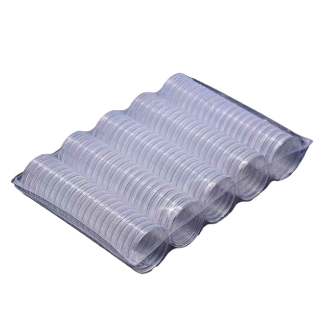 Caja de monedas Monstrate 100 Uds. media luna transparente organizador de almacenamiento