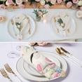 thumbnail image 3 of Easter Cloth Napkins, Country Spring Rabbit Feet Eggs Botanical Flowers Washable and Reusable Dinner Napkins Set of 8, Table Napkin for Kitchen Party Birthday Wedding Hotel Housewarming 20"x20", 3 of 9