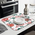 thumbnail image 5 of Microfibre Drying Mat for Kitchen Pioneer Dish Drying Drainer Mat Absorbent Colorful Floral Drying Mat Washing Up for Glass, Plate & Cup 16inch X 18inch, 5 of 7