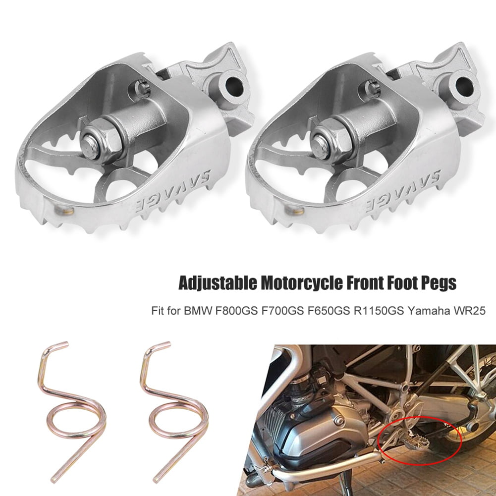 Adjustable Motorcycle Front Footrest Foot Pegs Fits For BM-W F800GS F700GS F650GS R1150GS Yama-ha WR25 Motorcycle Front Footpegs