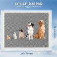 thumbnail image 3 of Cshidworld 50-Count Charcoal Puppy Pads, 18"*23" Charcoal Dog Pee Pads, M-Size Odorless Potty Pads for Dogs Cats Rabbits, Leak-Proof Disposable Puppy Pads Pet Training Pads for Housebreaking, 3 of 7