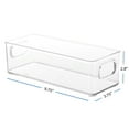 thumbnail image 2 of EatEx 2 Pack Clear Plastic Food Storage Bins with Handles, Kitchen Pantry, Refrigerator, Cabinet Organizers, Clear BPA Free Containers, 2 of 7