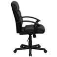 thumbnail image 2 of Pemberly Row Contemporary Mid-Back Leather Office Chair in Black, 2 of 7