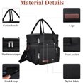 thumbnail image 4 of Lunch Bag& Lunch Box for Men Women Double Deck,Large Insulated Adult Lunch Box Leakproof Lunchbox Cooler Bag for Work Picnic Beach, Black, 4 of 6