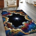 thumbnail image 3 of Rock Cave Washable Area Rugs 3'x5', Star Clouds Canyon Nature Abstract Low Pile Throw Living Room Rug Non-Slip Sturdy Edge Binding Carpet for Indoor Entryway Bedside Kitchen, 3 of 9